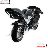 Pocket Bike 49cc schwarz mit Frontoptik