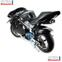 Pocket Bike 49cc schwarz mit Frontoptik