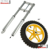 Gabel für pocket bike cross gold Bilder 3