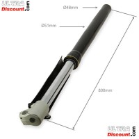 Gabelholme Qualitätsprodukt  800mm, 15mm Radachsen - Schwarz Bilder 1