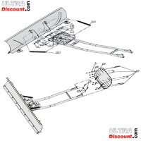 Stahlschneeschaufel 120cm x 38 cm für Quad 150 STE