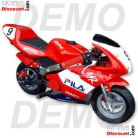 Verkleidung für pocket bike 47 49 ccm (Rot-Blau-Weiß) Bilder 1