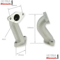 Ansaugstutzen für Dirt Bike 22mm (type2) Bilder 1
