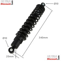 Stoßdämpfer hinten für Quad Bashan 200 ccm (BS200S-7) (340 mm) Schwarz Bilder 1