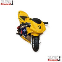 Pocket Bike 49ccm Hohe Qualität Gelb und Blau Bilder 2