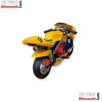 Pocket Bike 49ccm Hohe Qualität Gelb und Blau Bilder 1