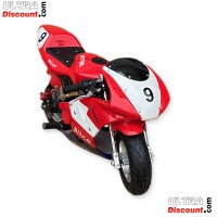 Pocket Bike 49ccm Hohe Qualität rot und weiß Bilder 2
