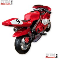 Pocket Bike 49ccm Hohe Qualität rot und weiß Bilder 1