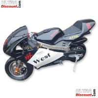 Pocket Bike 53ccm Hohe Qualität Schwarz und weiß