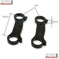 Gabelbrücke Paar für pocket cross 34mm Schwarz Bilder 1