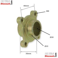 Kettenkrantz Befestigung Ø30 für quad 110cc - 125cc