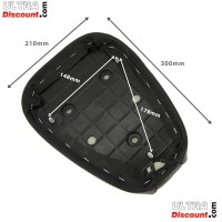 Schwarzer Sattel fur motoroller Citycoco (Type 2) Bilder 1