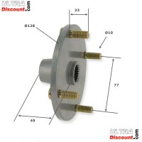 Radnabe hinten für Quad Shineray 250 STXE typ 3 Bilder 1