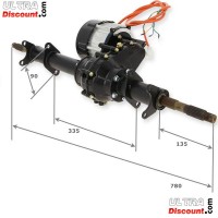 Komplette Hinterachse für Citycoco 1500w Bilder 1