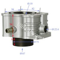 Zylinder Quad Shineray 250 ccm ST-9E (typ 167MM) Bilder 1