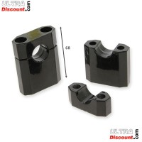 Gabelbrücke komplett 45x48x160 für dirt bike (typ2) - SCHWARZ Bilder 1