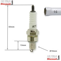 Zündkerze für Motorroller Baotian BT49QT-12