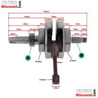 Kurbelwelle für Quad Shineray 250ccm STXE