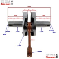 Kurbelwelle Racing (Achse 12 mm) pocket quad