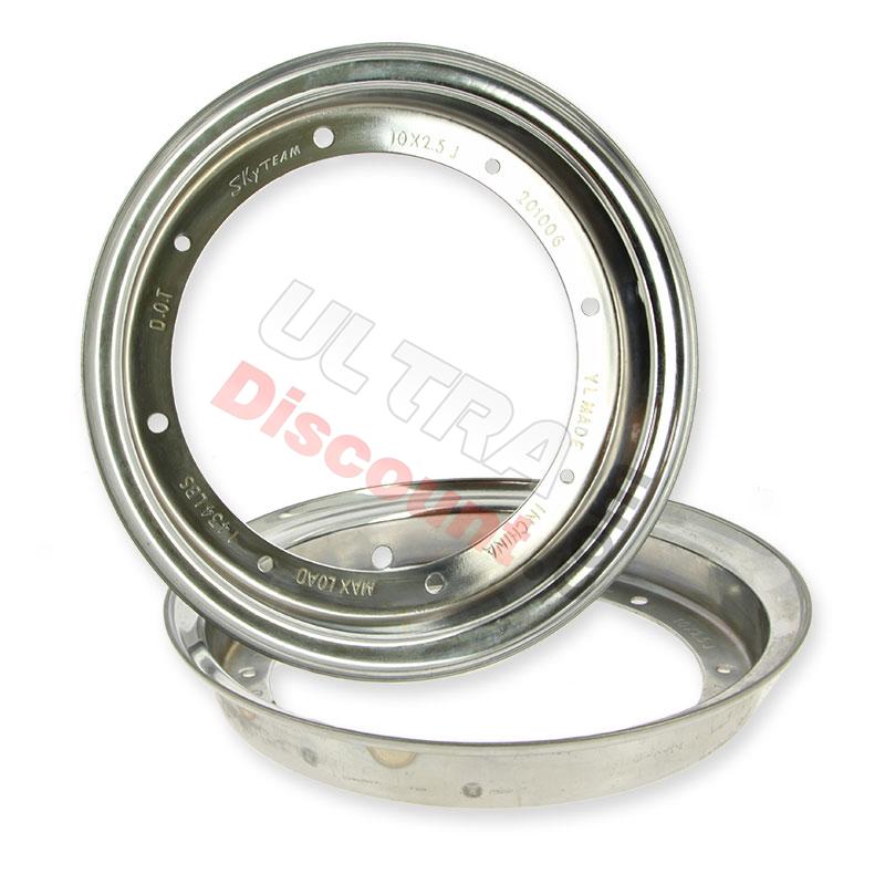 Vordere hintere Motorradfelge 10x2.50 PBR Skyteam 50cc 125cc - Chrom, Teile PBR Skyteam ZB Honda