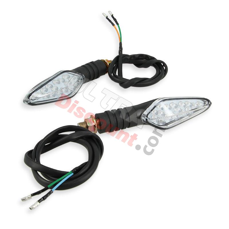 Ein Paar Blinker LED Quad Bashan BS200S-3, Bashan 200cc BS200S3 Teile