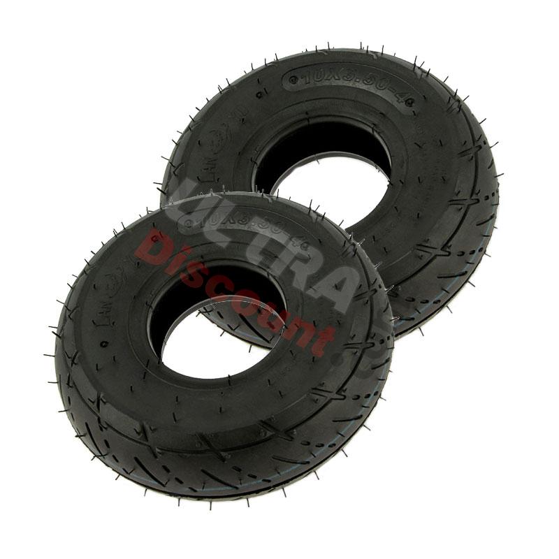 Straßenreifensatz 3.50-4 (2 Stk) für pocket quad, Pocket quad Teile
