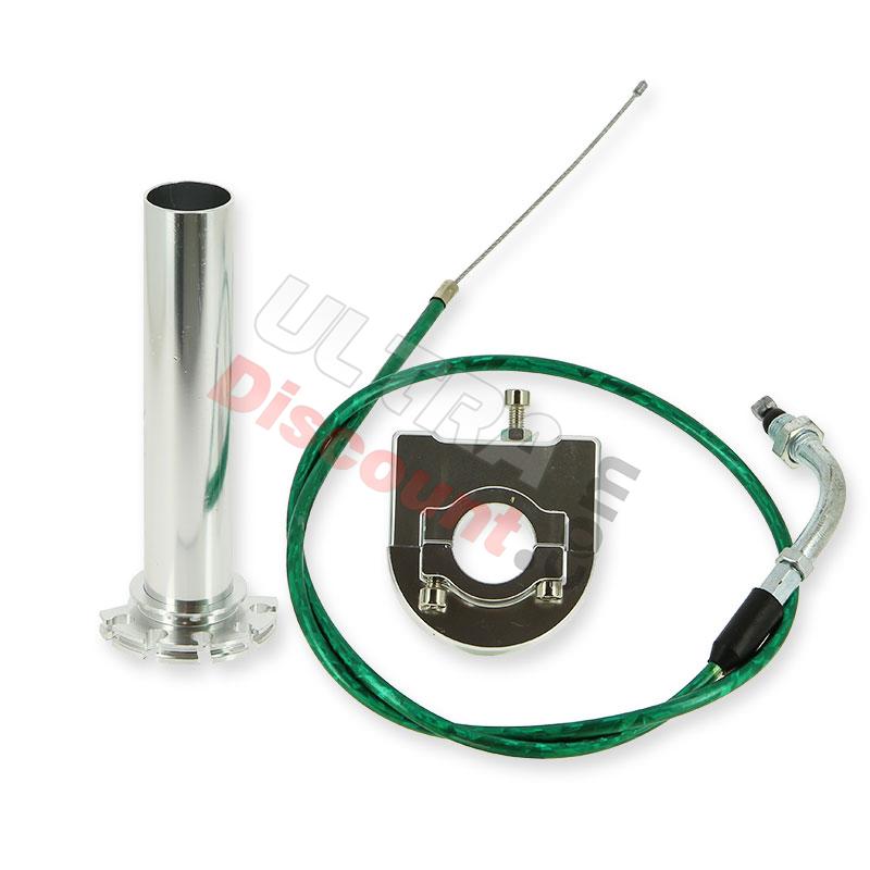 Gasgriff Schnell Qualitätsprodukt (Alu) + Kabel, Ersatzteile YAMAHA PW50