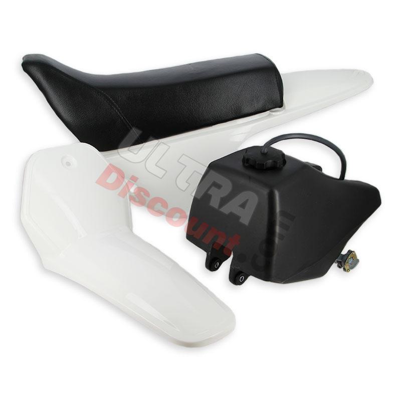 Verkleidung komplett für Yamaha PW80 (Weiß), Ersatzteile YAMAHA PW80