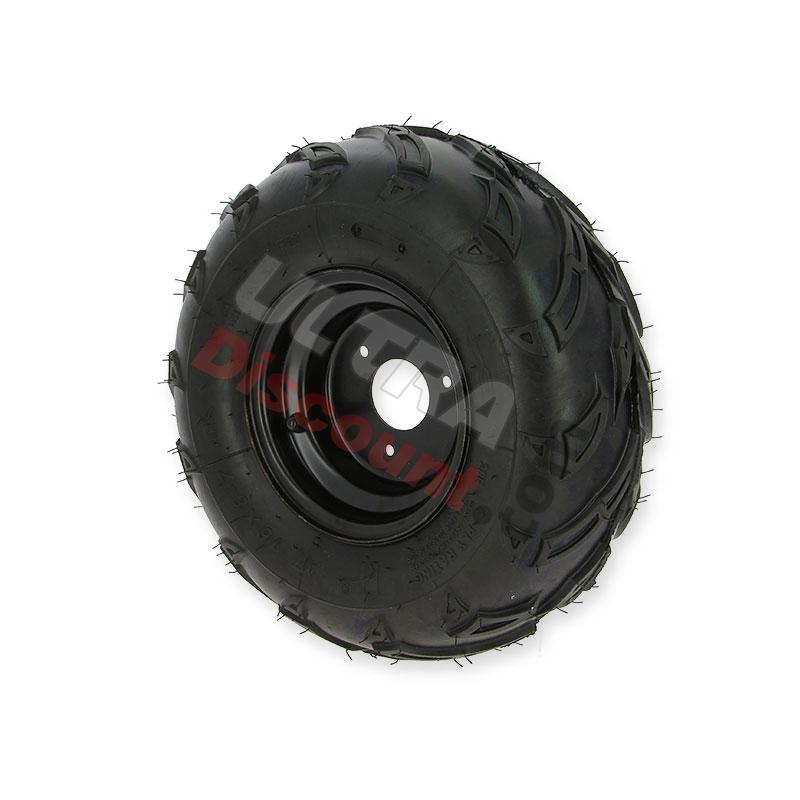 Linkes Rad 16x8-7 komplett für Mini Qua, Teile ATV 110cc  - 125cc
