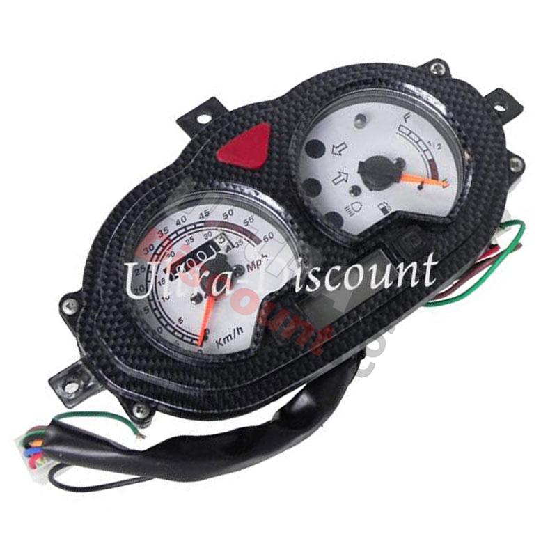 Tachometer für Motorroller 50 ccm (Typ 1), Chinesische Motorroller Teile Tachometer für Motorroller 50 ccm (Typ 1), Chinesische Motorroller Teile