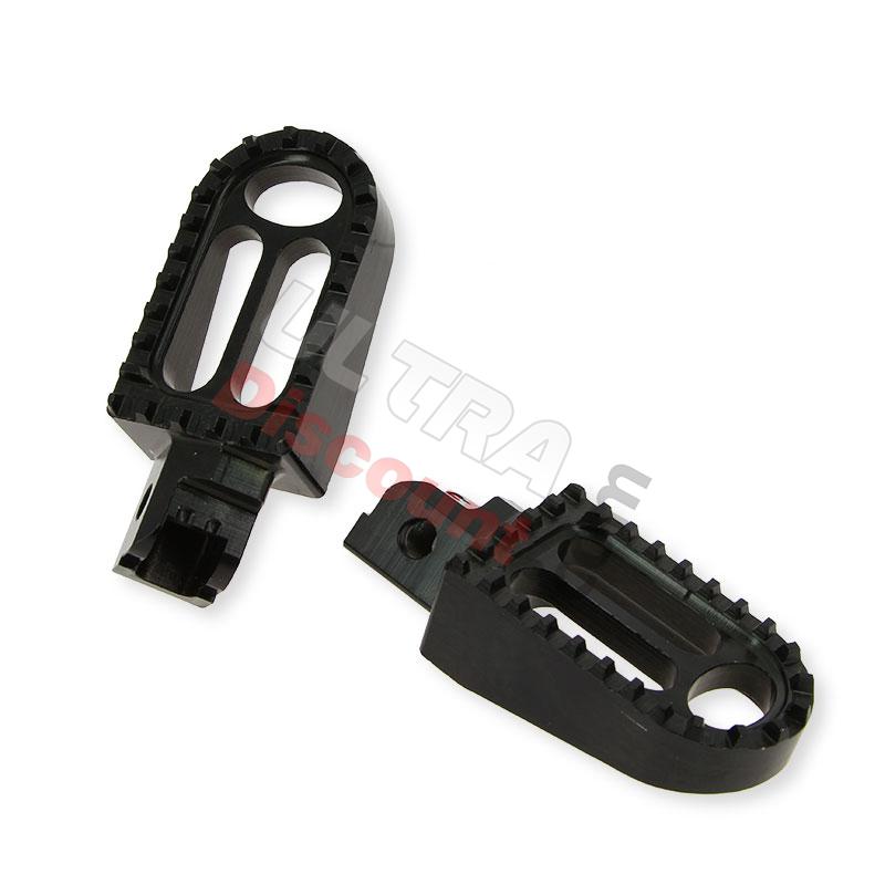 Fußrasten aus Alu Tuning für YAMAHA PW80, schwarz, Ersatzteile YAMAHA PW80