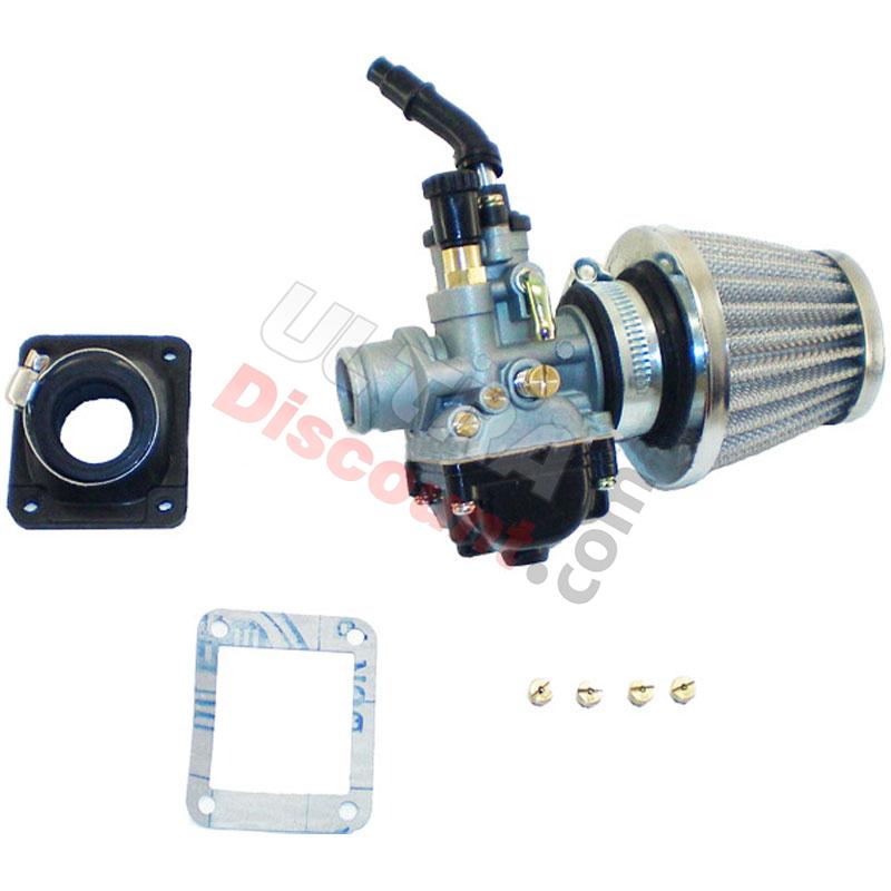 Vergaser 19 + Düsen + Luftfilter für MTA4, Teile Pocket Blata MT4