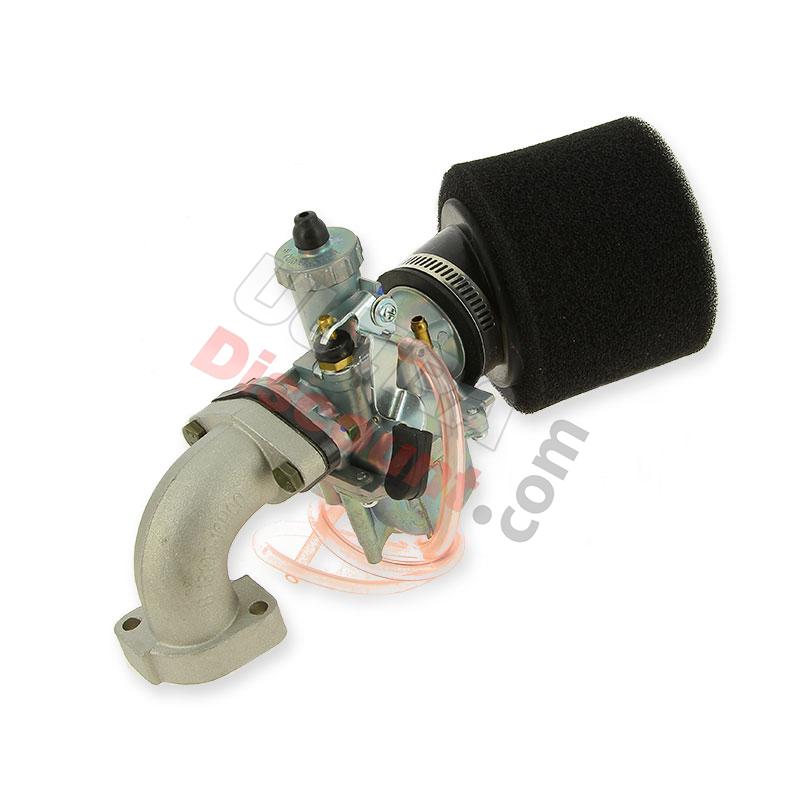 Vergaser-Kit 26 mm Doppelschaumfilter mit Winkel für Bubbly, Teile Bubbly Skyteam