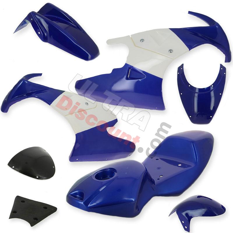 Verkleidung für pocket bike 47-49 ccm (blau-Weiß), Ersatzteile Pocket bike Verkleidung für pocket bike 47-49 ccm (blau-Weiß), Ersatzteile Pocket bike