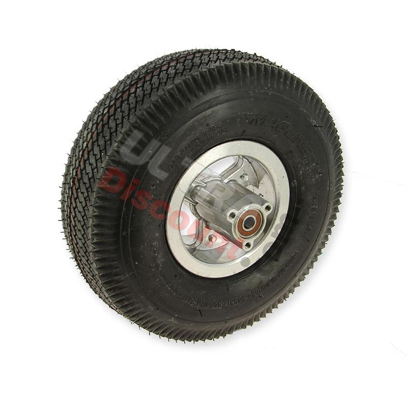 Komplettes Vorderrad für 4.10/3.50-4 Roller mit Verbrennungsmotor, Teiles Thermoscooter Komplettes Vorderrad für 4.10/3.50-4 Roller mit Verbrennungsmotor, Teiles Thermoscooter