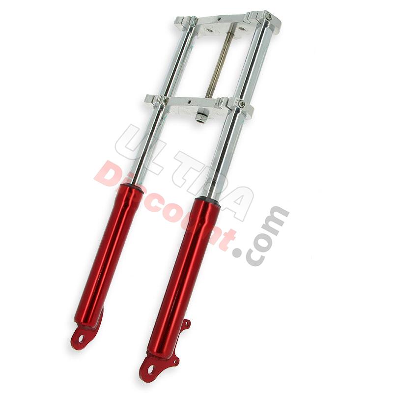 Gabel für pocket Supermotard (145mm) rot, Teile Pockets Supermoto