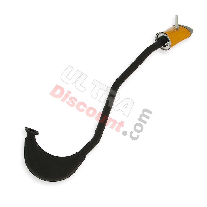 Auspuff Tuning Edelstahl, Schwarz gold, (Typ 23) für pocket bike, Ersatzteile Pocket bike