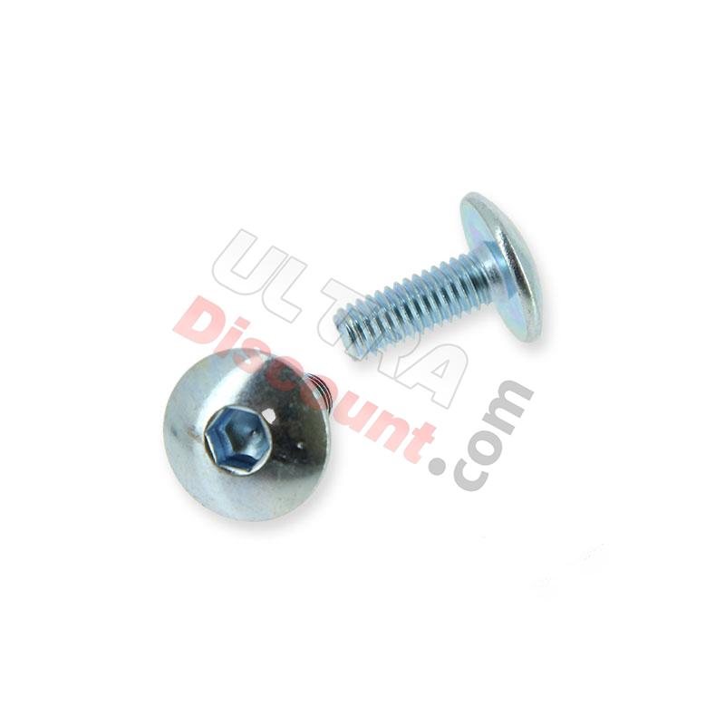 2 Verkleidungsschrauben M6x16 für Mini Citycoco (chrom), Mini Citycoco Ersatzteile