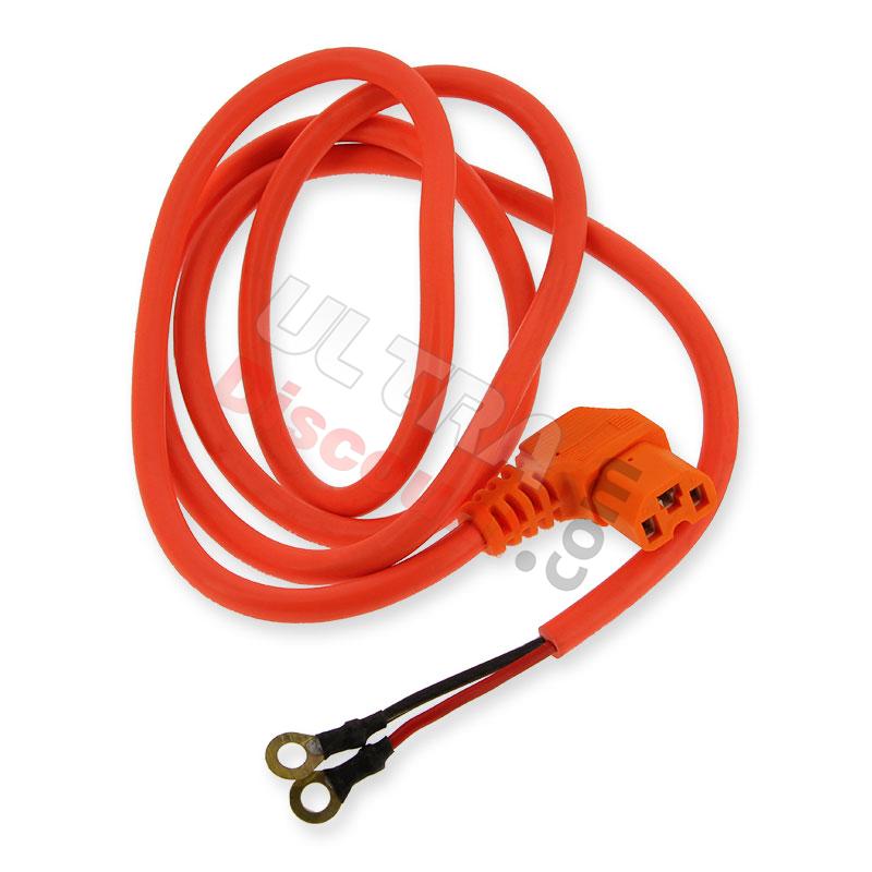 Batteriestromkabel (130cm) fur Citycoco - Orange fluo, Citycoco Ersatzteile