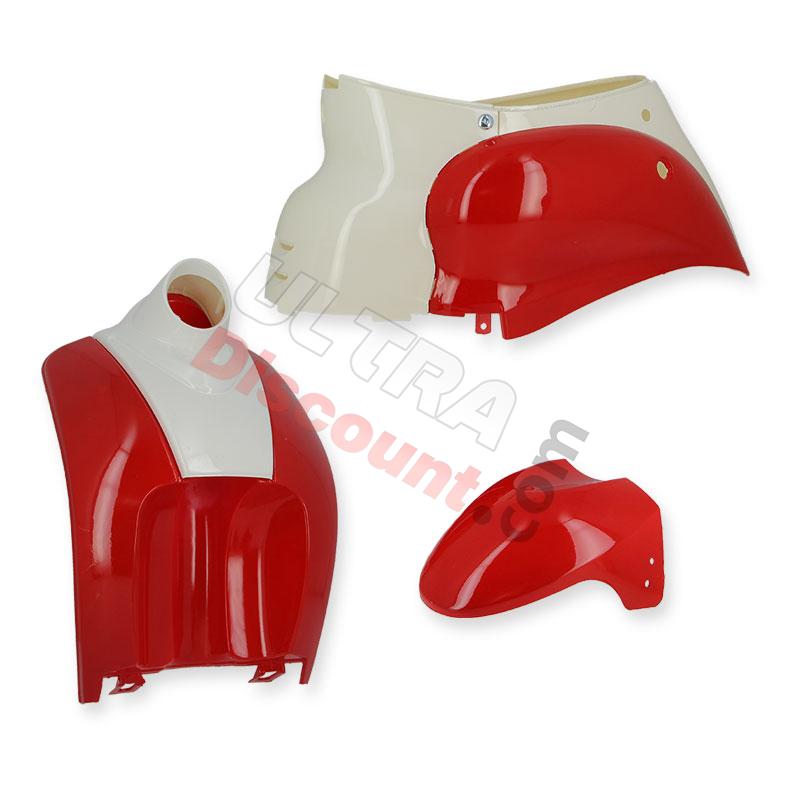 Verkleidung für pocket scooter 47-49 ccm (Rot), Teile für Minir scooter