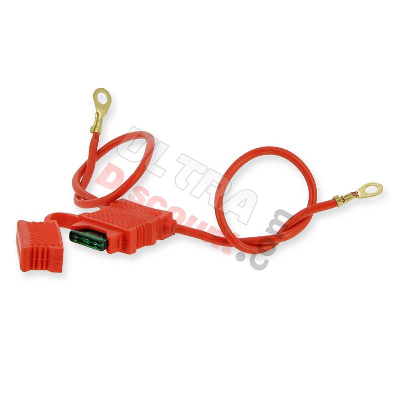 Anschlusskabel für 12V mit 30A Sicherung Batterie (type2), Nitro Motorradteile Anschlusskabel für 12V mit 30A Sicherung Batterie (type2), Nitro Motorradteile