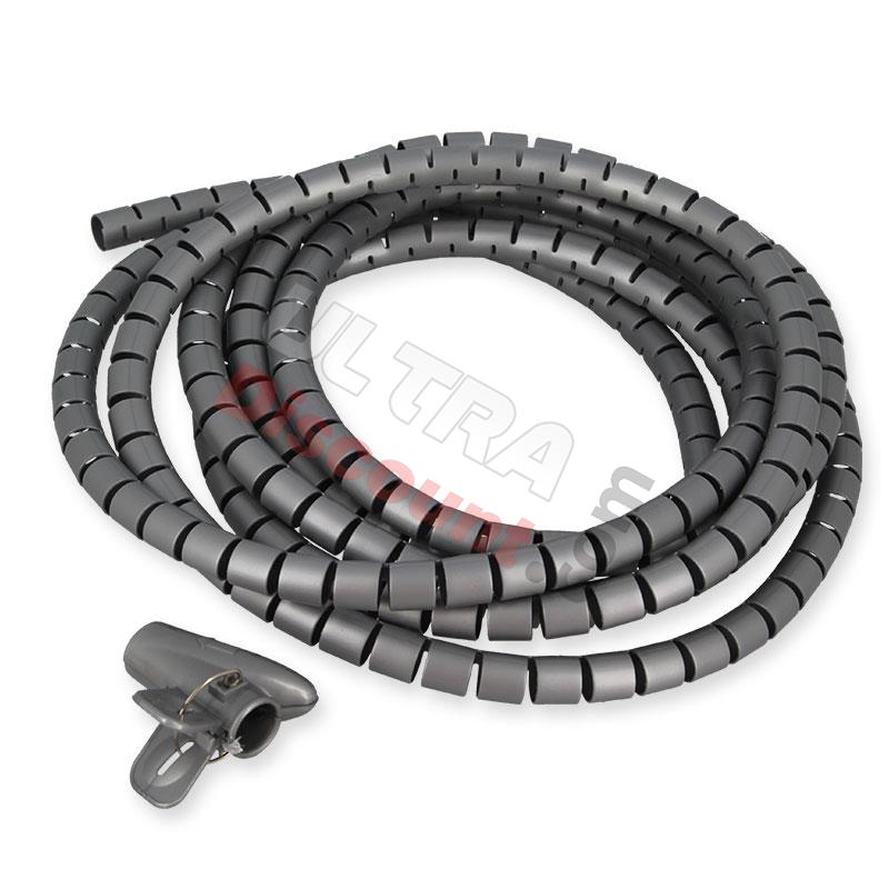 Kabelabdeckung 10mm , Länge 3m fur Bashan 200cc (Grau), Bashan 200cc BS200S3 Teile