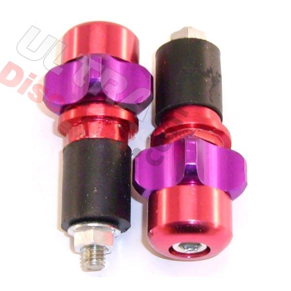Lenkstangenende Tuning rot-violett (Typ 2), Chinesische Motorroller Teile Lenkstangenende Tuning rot-violett (Typ 2), Chinesische Motorroller Teile