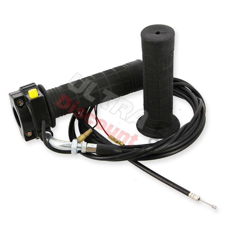 Gasgriff mit Not-Aus-Schalter und Kabel für benzinbetriebene Roller, Teiles Thermoscooter