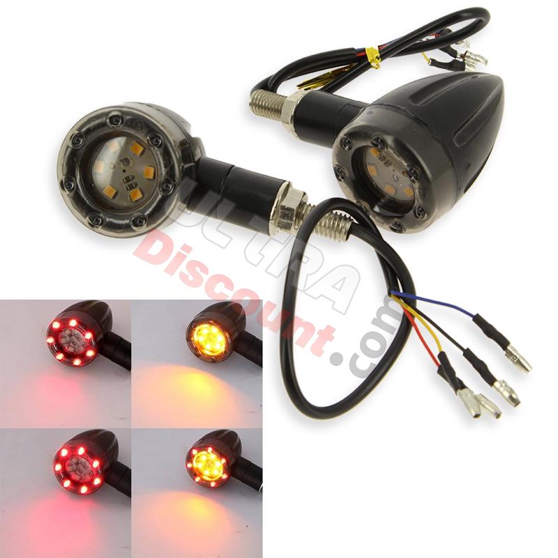 Ein Paar Blinker LED (2 Farben, 4 Modi) fur Shineray , Ersatz Shineray 250 STIXE ST9E Ein Paar Blinker LED (2 Farben, 4 Modi) fur Shineray , Ersatz Shineray 250 STIXE ST9E