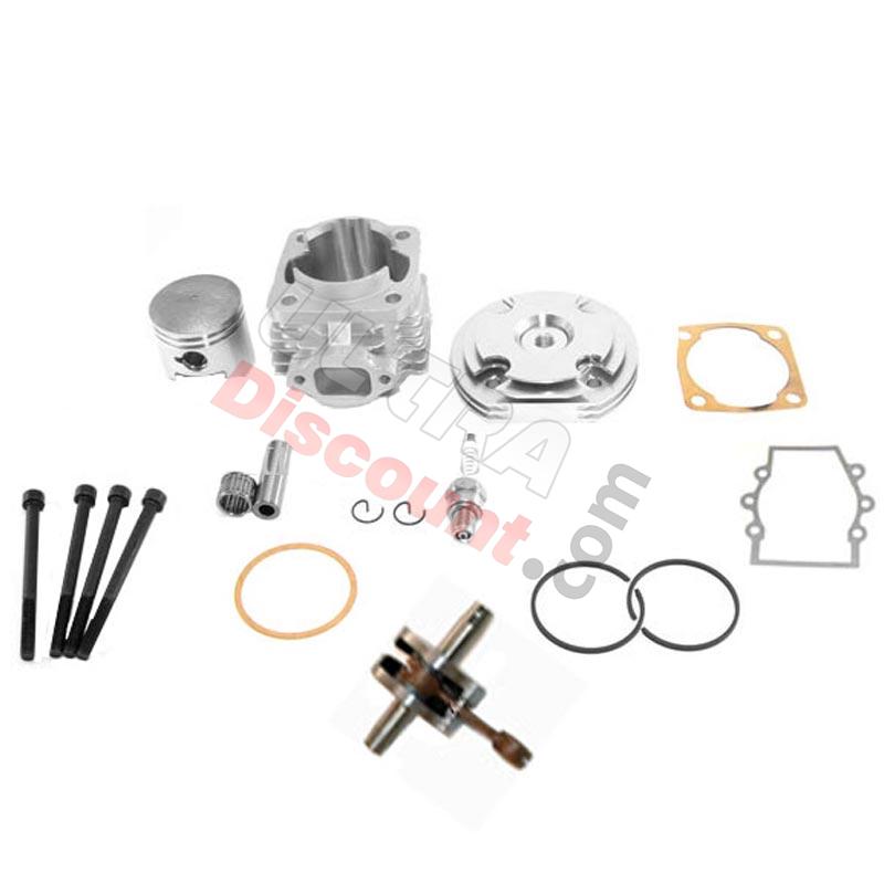 Kit 53 ccm 4 Schleusen + Kurbelwelle Racing Achse 10 mm (Typ B alu), Pocket Cross Teile