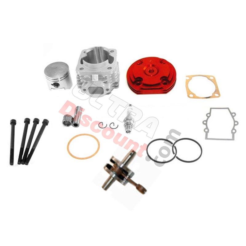 Kit 53 ccm 4 Schleusen + Kurbelwelle Racing Achse 10 mm (Typ B rot), Pocket Cross Teile