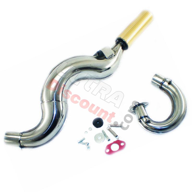 Auspuff Racing R1, gold, für pocket quad, Pocket quad Teile