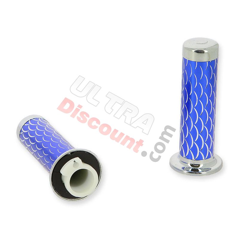 Griff Schuppenmuster, blau, Teile Pockets Polini 911 GP3