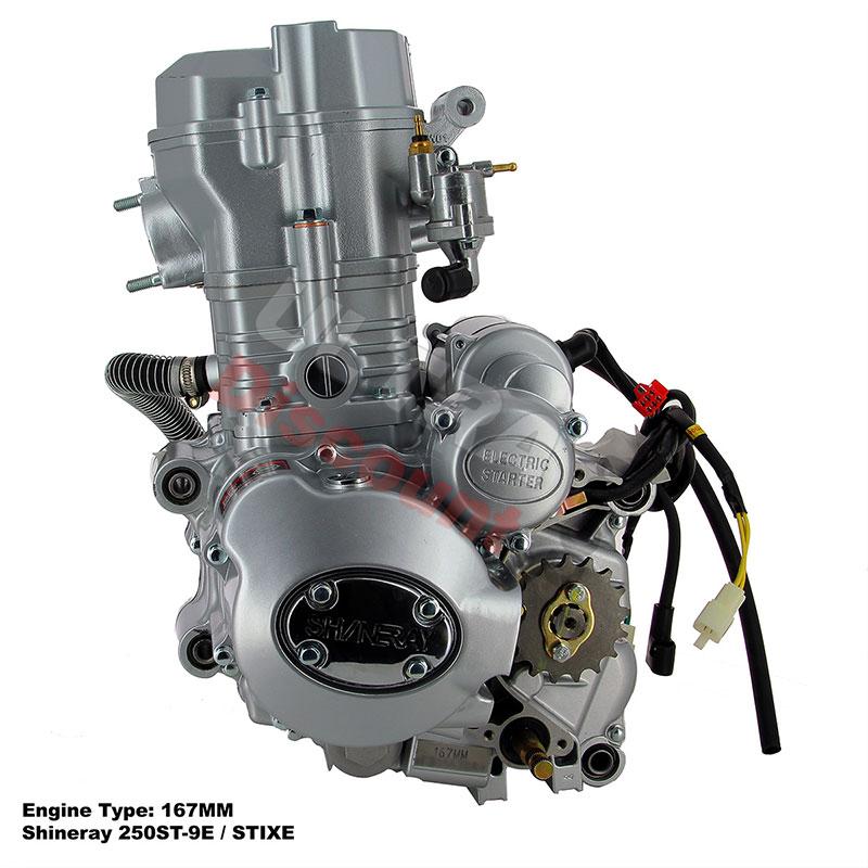 Kompletter Motor für Quad Shineray 250 ccm Racing (167MM), Ersatz Shineray 250 STIXE ST9E